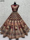 2577b & 2577c By Anjani Art Velvet Fancy Dori Work Sequins Embroidery Work Bridal Lahenga Choli Wholesalers In Delhi